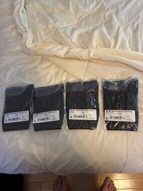 X-Large Black Medical Support Closed Toe Knee Highs Compression Socks